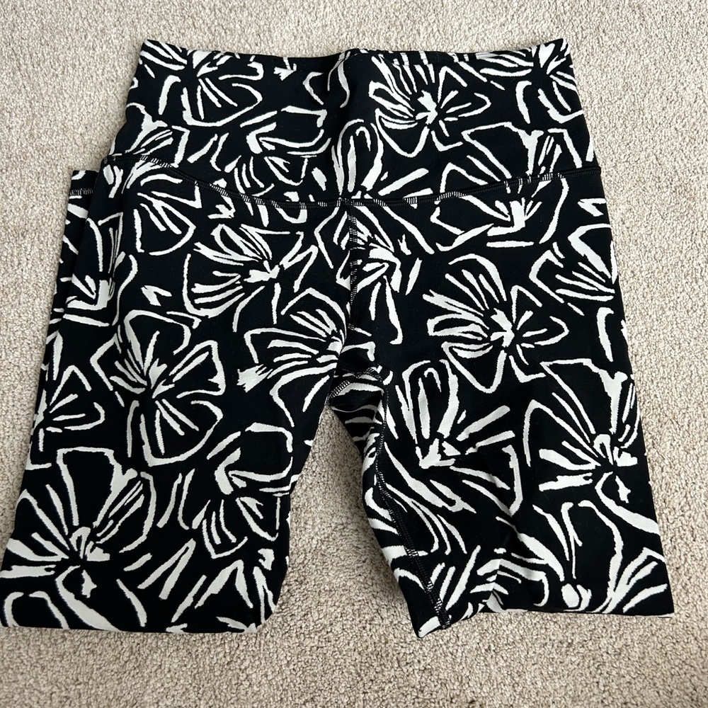 Black print athleta leggings